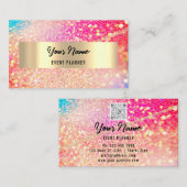 Carte De Rendez-vous PROFESSIONNEL PLANNER MAKEUP ARTIST Logo QR (Devant / Derrière)