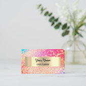 Carte De Rendez-vous PROFESSIONNEL PLANNER MAKEUP ARTIST Logo QR (Debout devant)