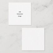 Carte de rendez-vous professionnelle 2,5" x 2,5" à (Devant / Derrière)