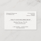 Carte de rendez-vous professionnelle classique sim (Devant)