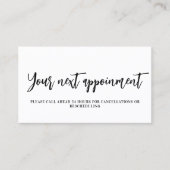 Carte de rendez-vous professionnelle de code QR bl (Devant)