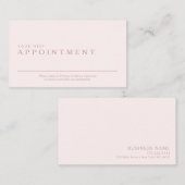 Carte de rendez-vous professionnelle et minimale (Devant / Derrière)