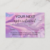 Carte de rendez-vous professionnelle Holographique (Devant)