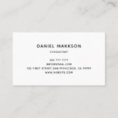 Carte de rendez-vous professionnelle Logo (Dos)