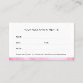 Carte de rendez-vous professionnelle moderne (Dos)