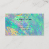 Carte de rendez-vous professionnelle moderne Opal (Dos)