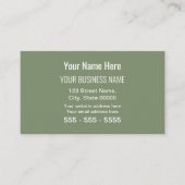 Carte de rendez-vous professionnelle moderne Sage  (Devant)