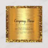 Carte De Rendez-vous Prolongation cheveux Diamond Carré or Parties scin (Dos)