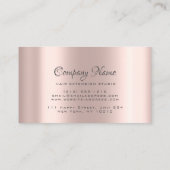 Carte De Rendez-vous Prolongation des cheveux Rose de cheveux Gold Crow (Dos)