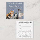 Carte De Rendez-vous Promenade de chien (Devant / Derrière)