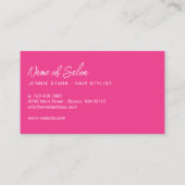 Carte De Rendez-vous Propre Flèche Rose Chaud Minimal Prochain Rendez-v (Dos)