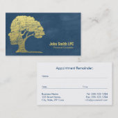 Carte De Rendez-vous Psychologie bleue Nomination d'un conseiller perso (Devant / Derrière)