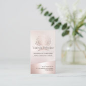 Carte De Rendez-vous Psychologue Blush Rose Gold Tree Nomination (Debout devant)
