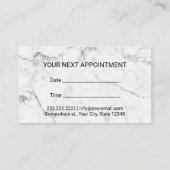 Carte De Rendez-vous Psychologue Conseiller Nomination de Marbre (Dos)