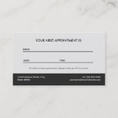 Carte De Rendez-vous Psychologue - Elégant thème naturel (Dos)