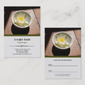 Carte De Rendez-vous Psychologue - Elégant thème naturel (Devant / Derrière)