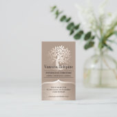 Carte De Rendez-vous Psychologue Gold Tree Nomination professionnelle (Debout devant)