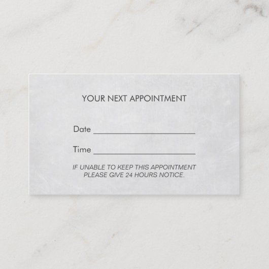 Carte De Rendez-vous Psychologue Professional Dark Nomination (Dos)