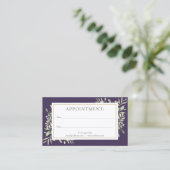 Carte de rendez-vous Purple Gold Greenery (Debout devant)