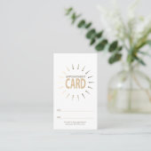 Carte De Rendez-vous qr code appointment sunBurst (Debout devant)
