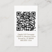 Carte De Rendez-vous qr code appointment sunBurst (Dos)