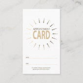 Carte De Rendez-vous qr code appointment sunBurst (Devant)