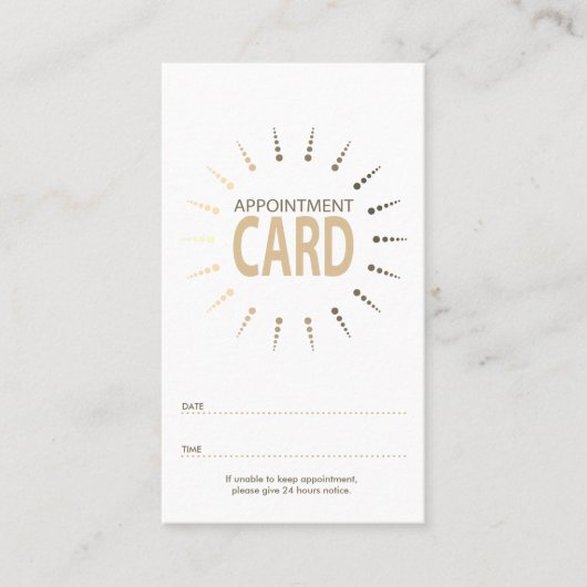 Carte De Rendez-vous qr code appointment sunBurst (Devant)