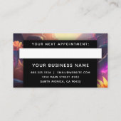 Carte De Rendez-vous Rainbow Energy Lightworker Reiki Professional (Dos)