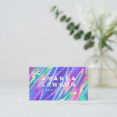 Carte De Rendez-vous Rainbow Liquid (Debout devant)