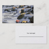 Carte De Rendez-vous Rapide de précipitation avec le feuille d'automne (Devant / Derrière)