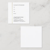 Carte De Rendez-vous Rappel de nomination Docteur Dentiste Or Élégant (Devant / Derrière)