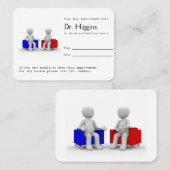 Carte De Rendez-vous Rappel de nomination d'un psychologue ou d'un cons (Devant / Derrière)