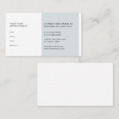 Carte De Rendez-vous Rappel de nomination élégant et moderne (Devant / Derrière)