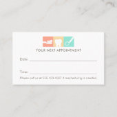 Carte De Rendez-vous Rappel de nomination pour un poste de dentiste (Devant)