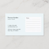 Carte De Rendez-vous Rappel de nomination pour un poste de dentiste élé (Dos)