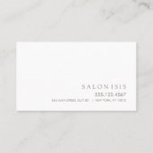 Carte De Rendez-vous Rappel de nomination professionnelle simple (Dos)