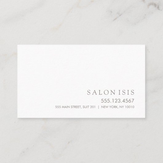 Carte De Rendez-vous Rappel de nomination professionnelle simple (Dos)