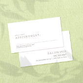 Carte De Rendez-vous Rappel de nomination professionnelle simple