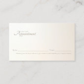Carte De Rendez-vous Rappel de nomination professionnelle simple et élé (Devant)