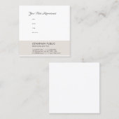 Carte De Rendez-vous Rappel des nominations modernes Modèle élégant (Devant / Derrière)