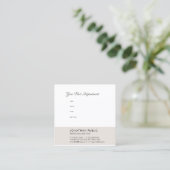 Carte De Rendez-vous Rappel des nominations modernes Modèle élégant (Debout devant)