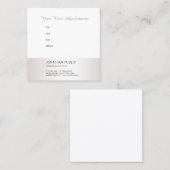 Carte De Rendez-vous Rappel des nominations professionnelles élégantes (Devant / Derrière)