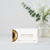 Carte De Rendez-vous Rappel d'examen aurifère Brown Iris (Debout devant)