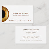 Carte De Rendez-vous Rappel d'examen aurifère Brown Iris (Devant / Derrière)