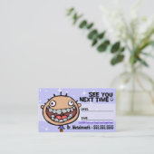 Carte De Rendez-vous Rappel d'Orthodontist.Braces.Dental.Appointment (Debout devant)