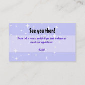 Carte De Rendez-vous Rappel d'Orthodontist.Braces.Dental.Appointment (Dos)