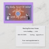 Carte De Rendez-vous Rappel quotidien - alignement de corps (Devant / Derrière)