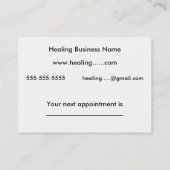 Carte De Rendez-vous Rappel quotidien - alignement de corps (Dos)