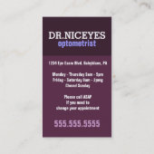 Carte De Rendez-vous Rappel. Teacher.Meeting.Business.Doc. de (Dos)