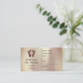 Carte de rendez-vous Réflexologie Massages Pieds d (Debout devant)